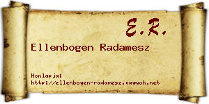 Ellenbogen Radamesz névjegykártya